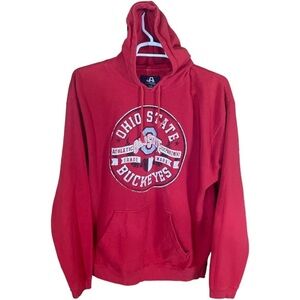 Ohio State Hoodie Mens Size XXL College University Casual Red Logo Loungewear